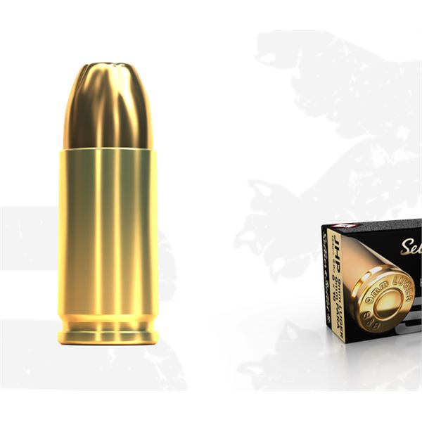 Sellier and Bellot c.9MM PARA 124 gr. JHP BONDED 50 Rounds Sku 312182