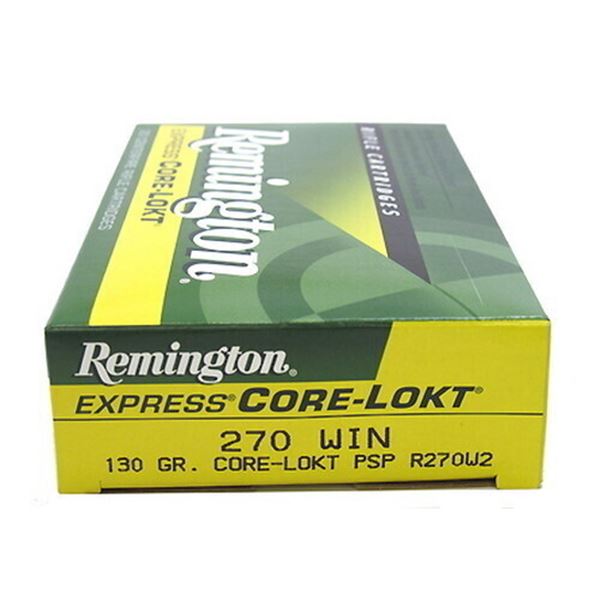 Remington Core-Lokt 270 Win 130 Grain PSP (20 Rounds) Sku R270W2