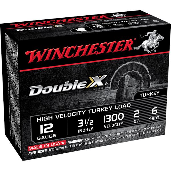 Winchester Double X 12GA 3 1/2" #6 Shot 1300FPS (10 Rounds) Sku STH12356