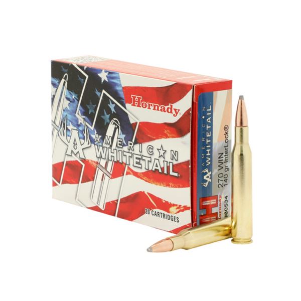 Hornady American Whitetail 270 Win 140 Grain (20 Rounds) Sku 80534
