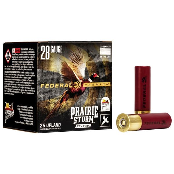 Federal Premium Prairie Storm 28GA 2 3/4" #6 Lead (25 Rounds) Sku PFX289fS6