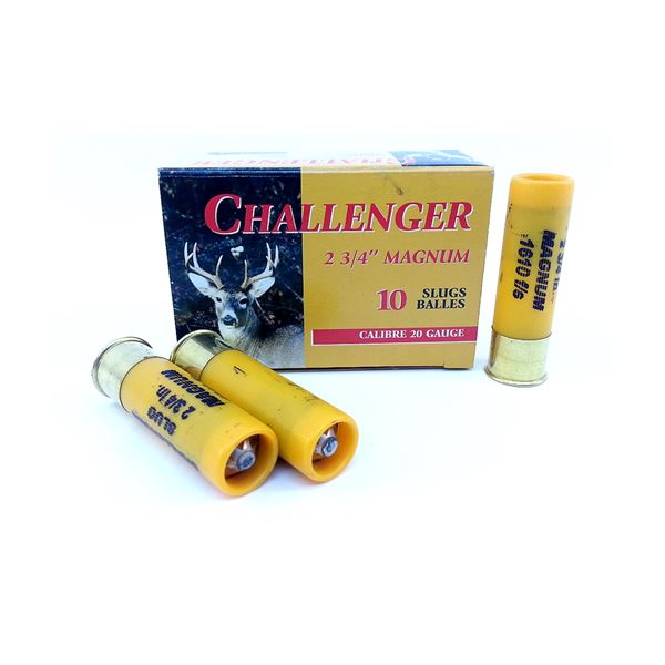 Challenger 20GA Slug 2 3/4" (10 Rounds) Sku 300