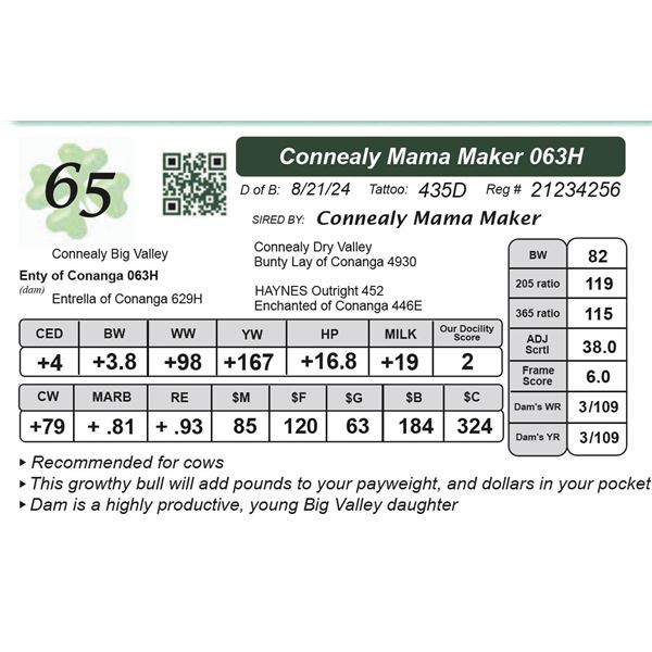 Connealy Mama Maker 063H