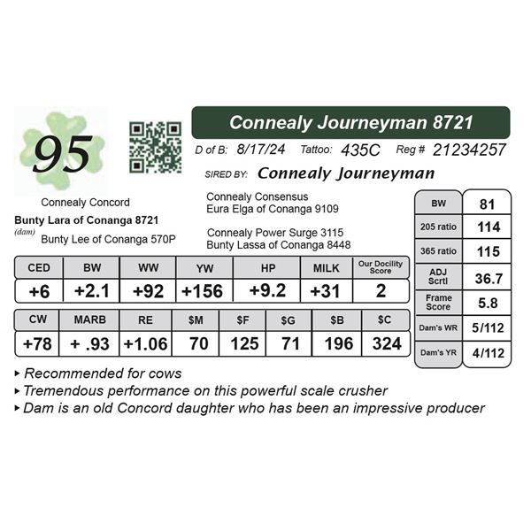 Connealy Journeyman 8721