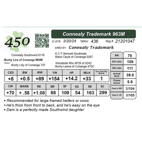 Connealy Trademark 963M
