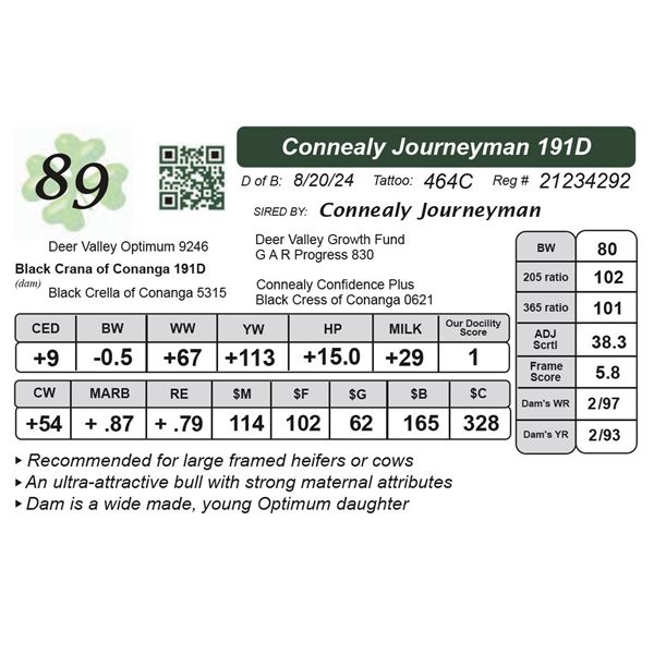 Connealy Journeyman 191D