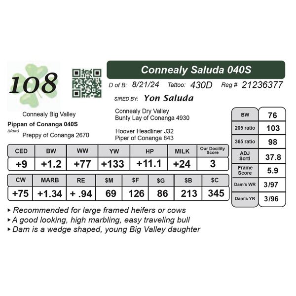 Connealy Saluda 040S