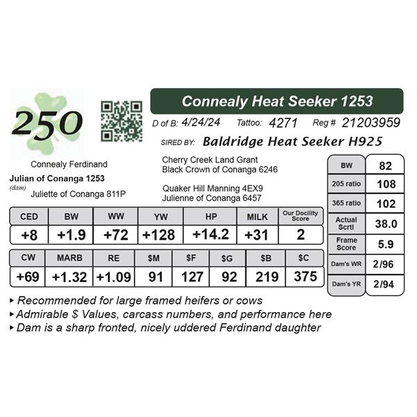Connealy Heat Seeker 1253