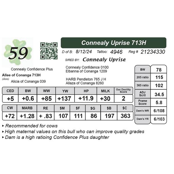 Connealy Uprise 713H