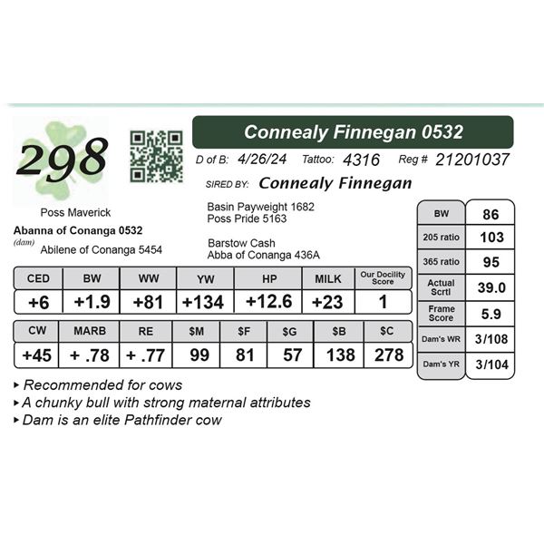 Connealy Finnegan 0532