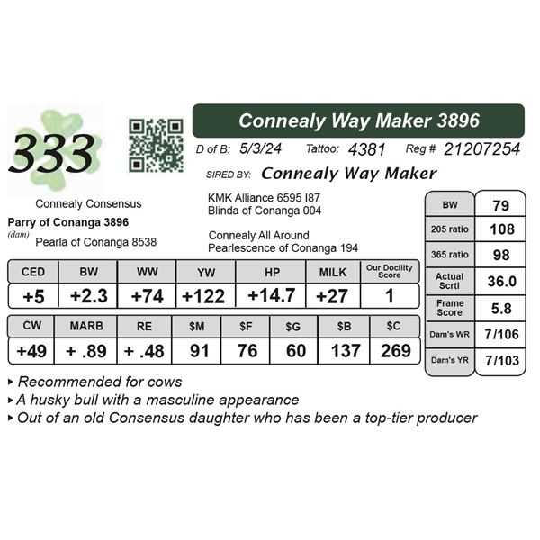 Connealy Way Maker 3896