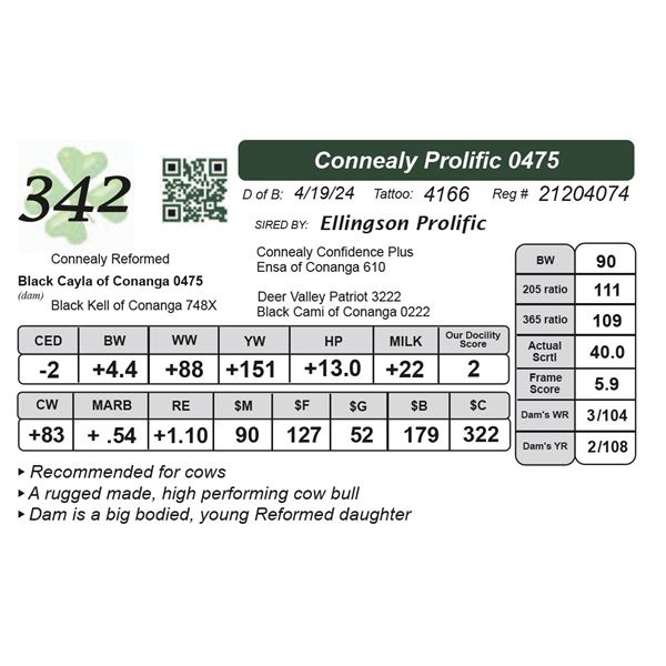 Connealy Prolific 0475