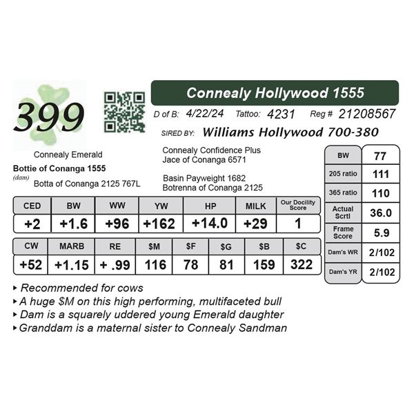 Connealy Hollywood 1555