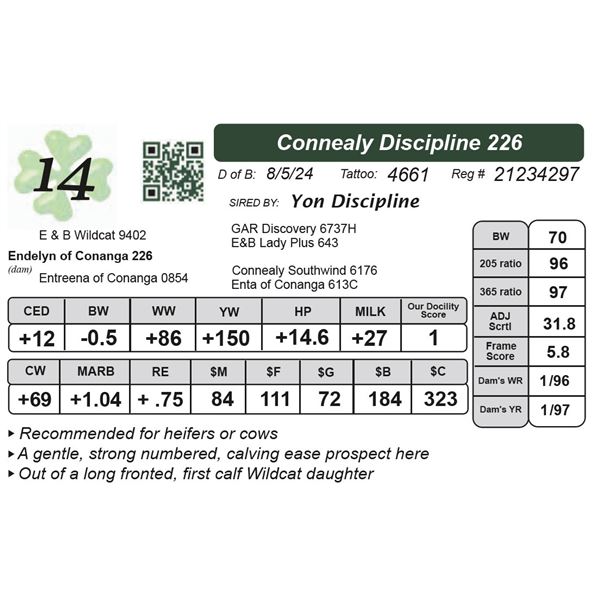 Connealy Discipline 226