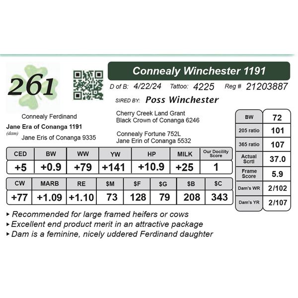 Connealy Winchester 1191