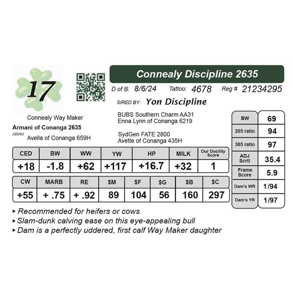 Connealy Discipline 2635