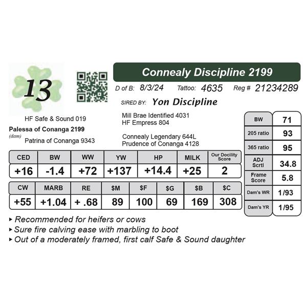 Connealy Discipline 2199