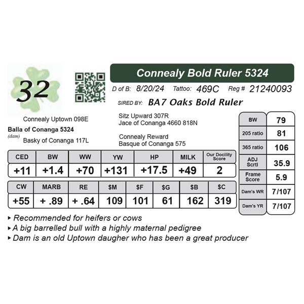 Connealy Bold Ruler 5324