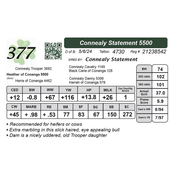 Connealy Statement 5500