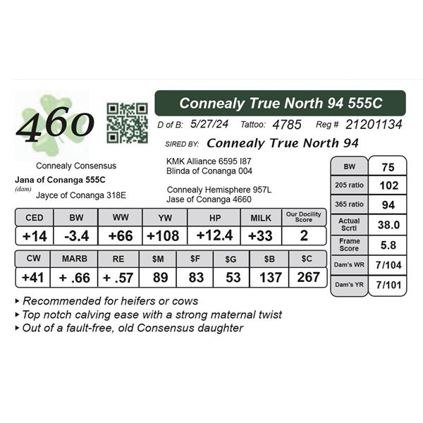 Connealy True North 94 555C