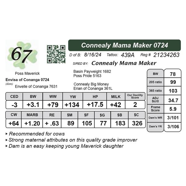 Connealy Mama Maker 0724