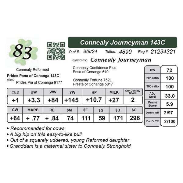 Connealy Journeyman 143C