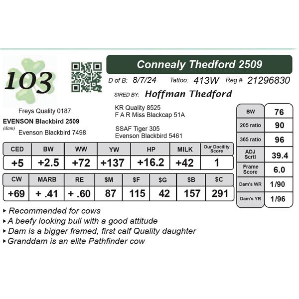 Connealy Thedford 2509