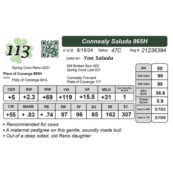 Connealy Saluda 865H