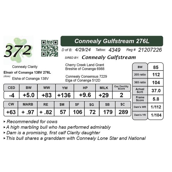 Connealy Gulfstream 276L