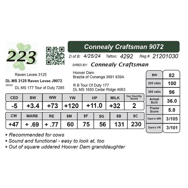 Connealy Craftsman 9072