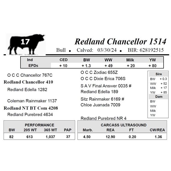 Redland Chancellor 1514