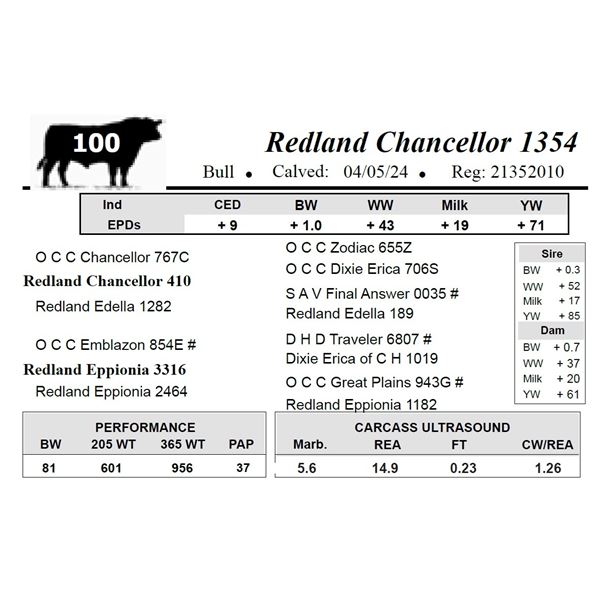 Redland Chancellor 1354