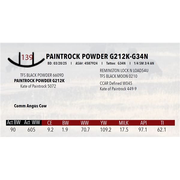 PAINTROCK POWDER G212K-G34N