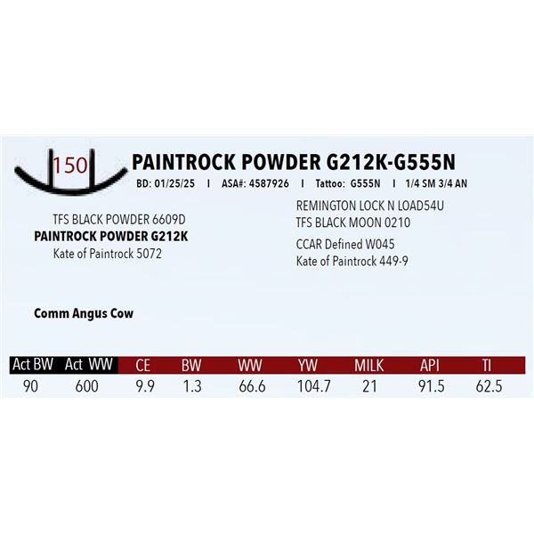 PAINTROCK POWDER G212K-G555N