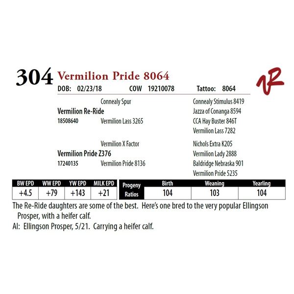 VERMILION PRIDE 8064