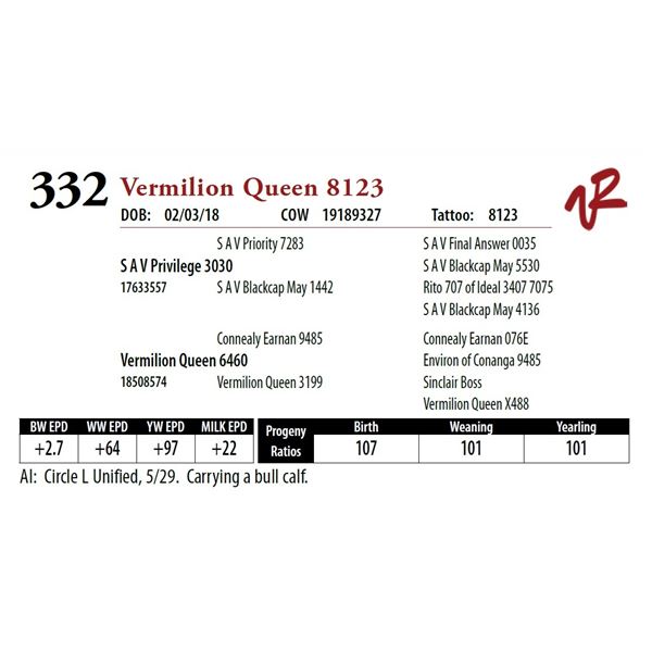 VERMILION QUEEN 8123
