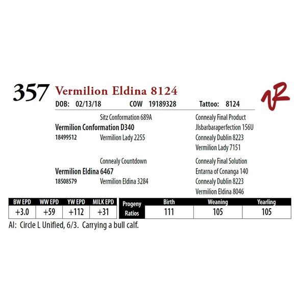 VERMILION ELDINA 8124