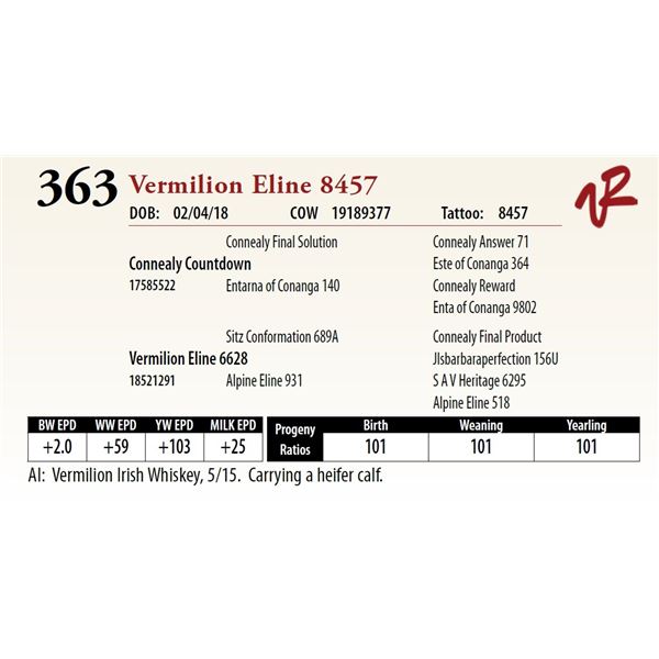 VERMILION ELINE 8457