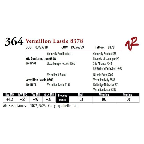 VERMILION LASSIE 8378