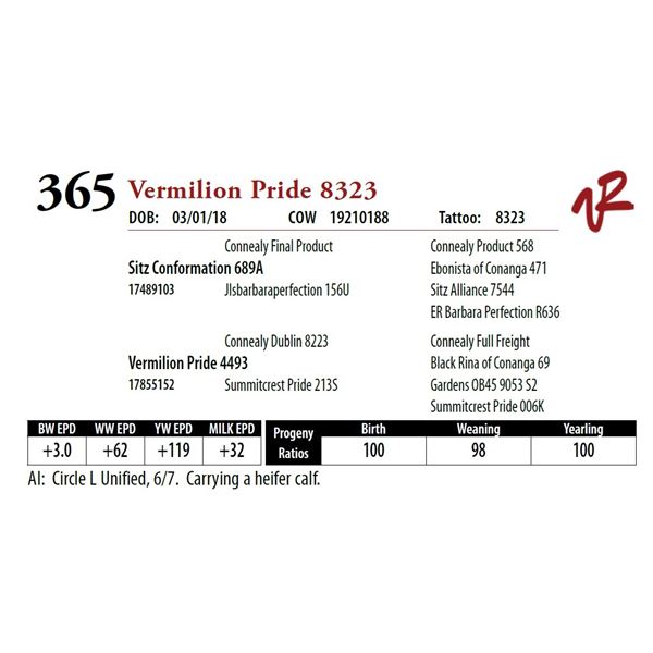 VERMILION PRIDE 8323