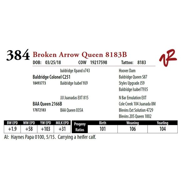 BROKEN ARROW QUEEN 8183B