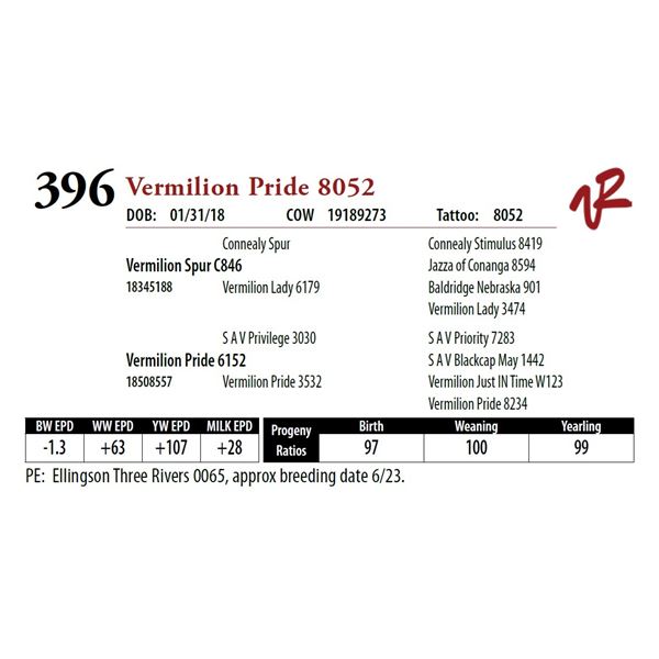 VERMILION PRIDE 8052