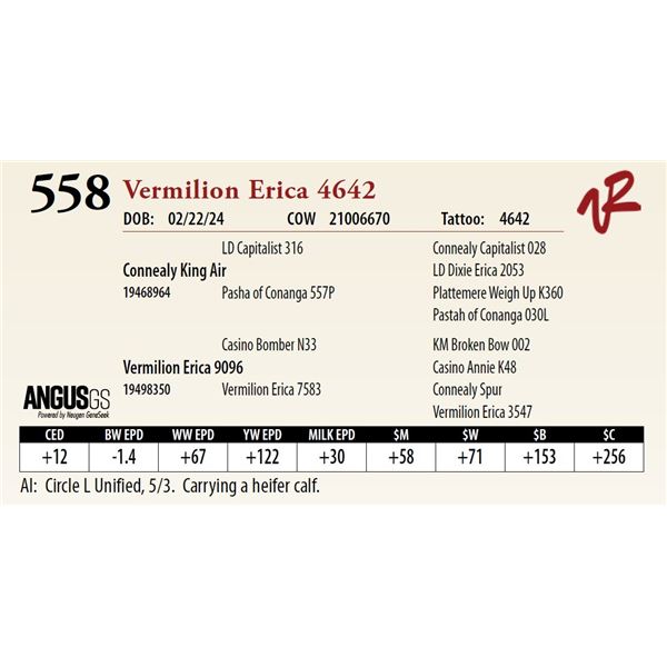 VERMILION ERICA 4642