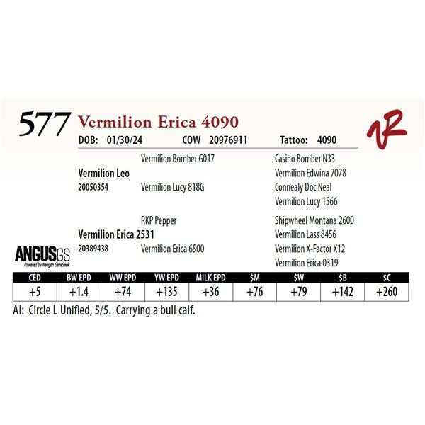 VERMILION ERICA 4090