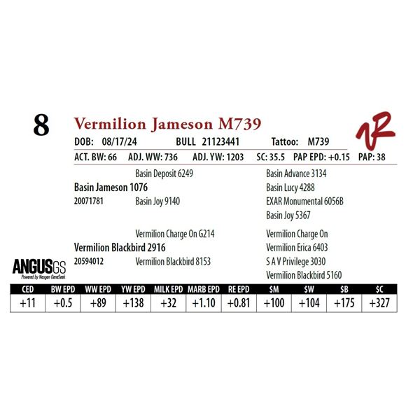 VERMILION JAMESON M739