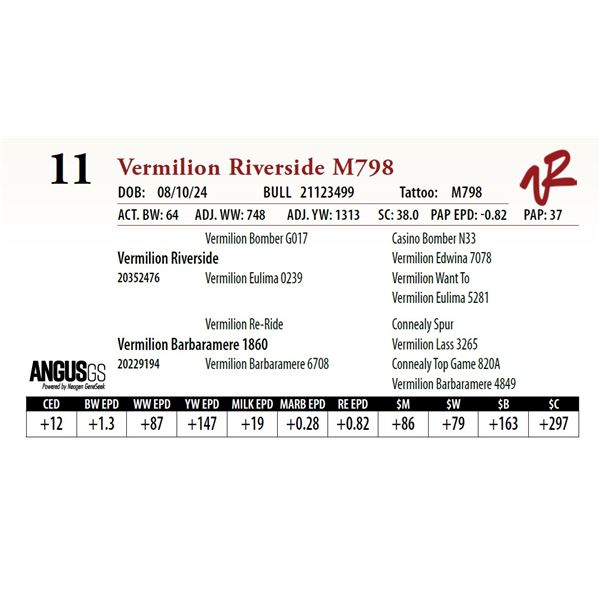 VERMILION RIVERSIDE M798