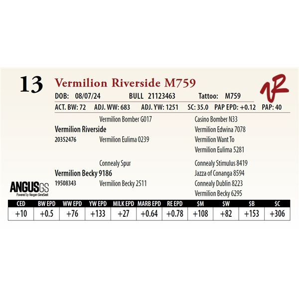 VERMILION RIVERSIDE M759