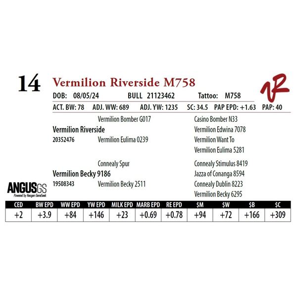 VERMILION RIVERSIDE M758