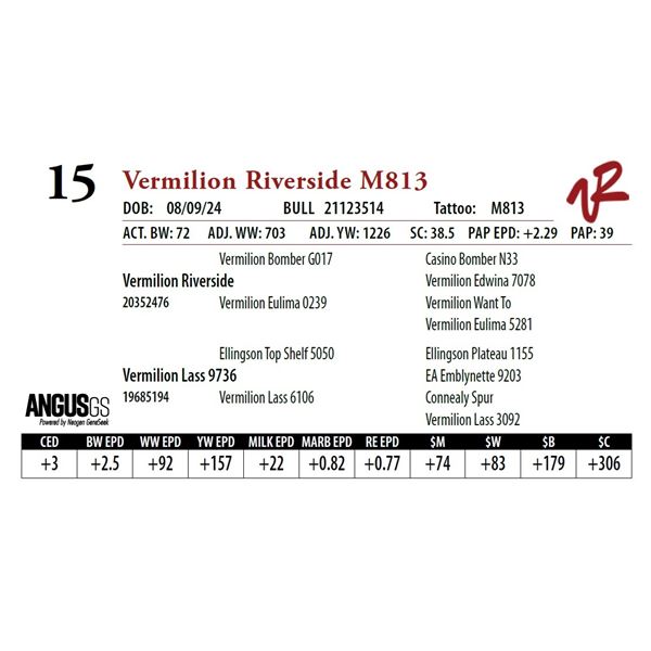 VERMILION RIVERSIDE M813