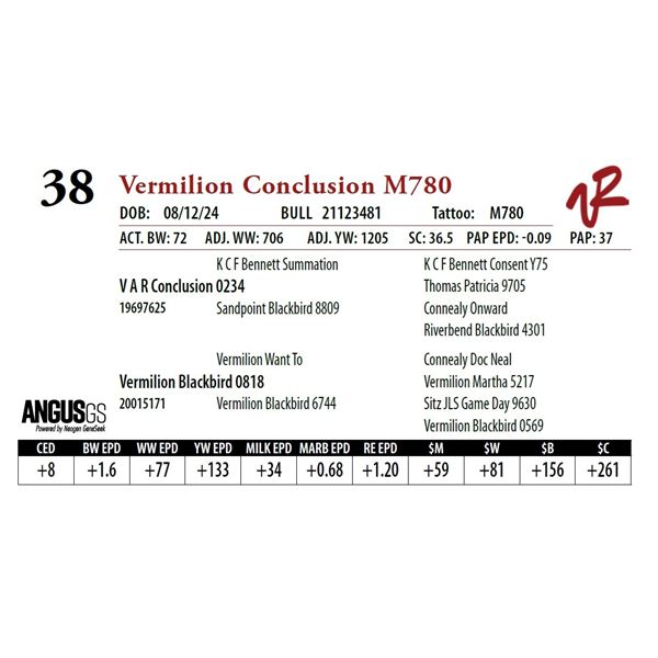 VERMILION CONCLUSION M780